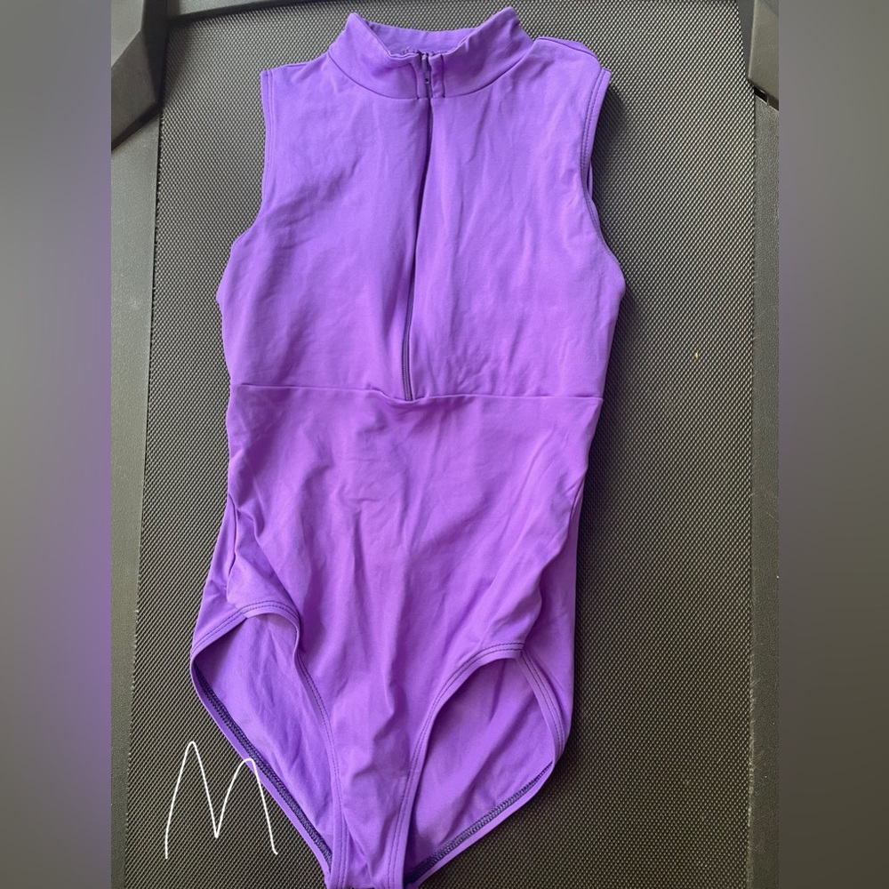 Purple leotard!